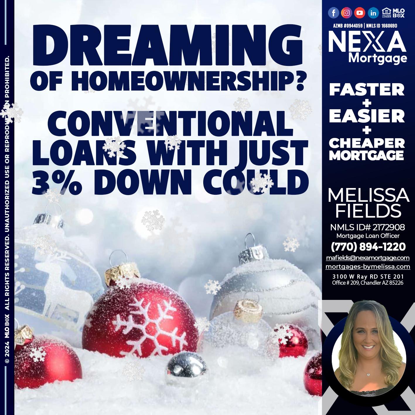dreaming - Melissa Fields -Mortgage Loan Officer