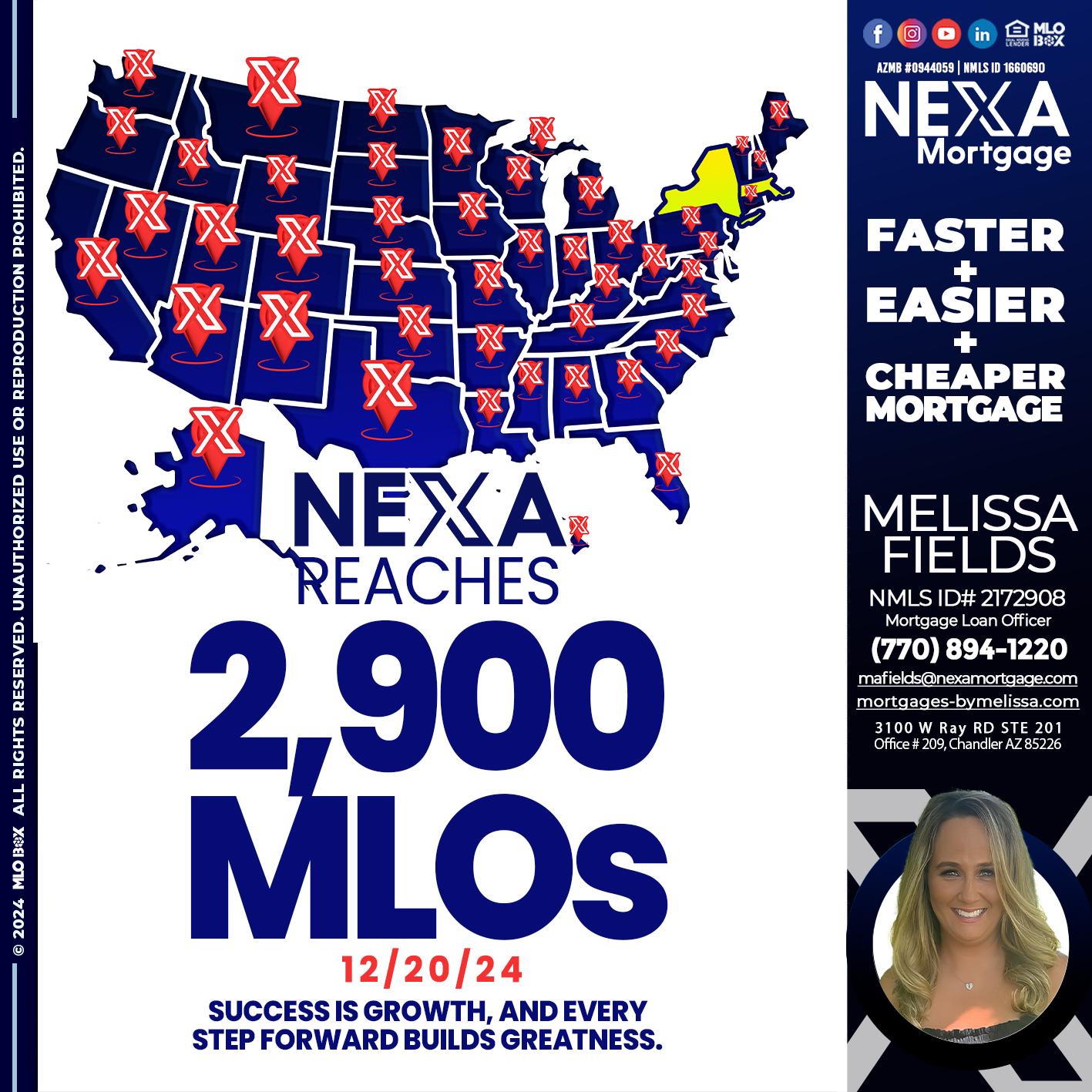 2900 MLOS - Melissa Fields -Mortgage Loan Officer