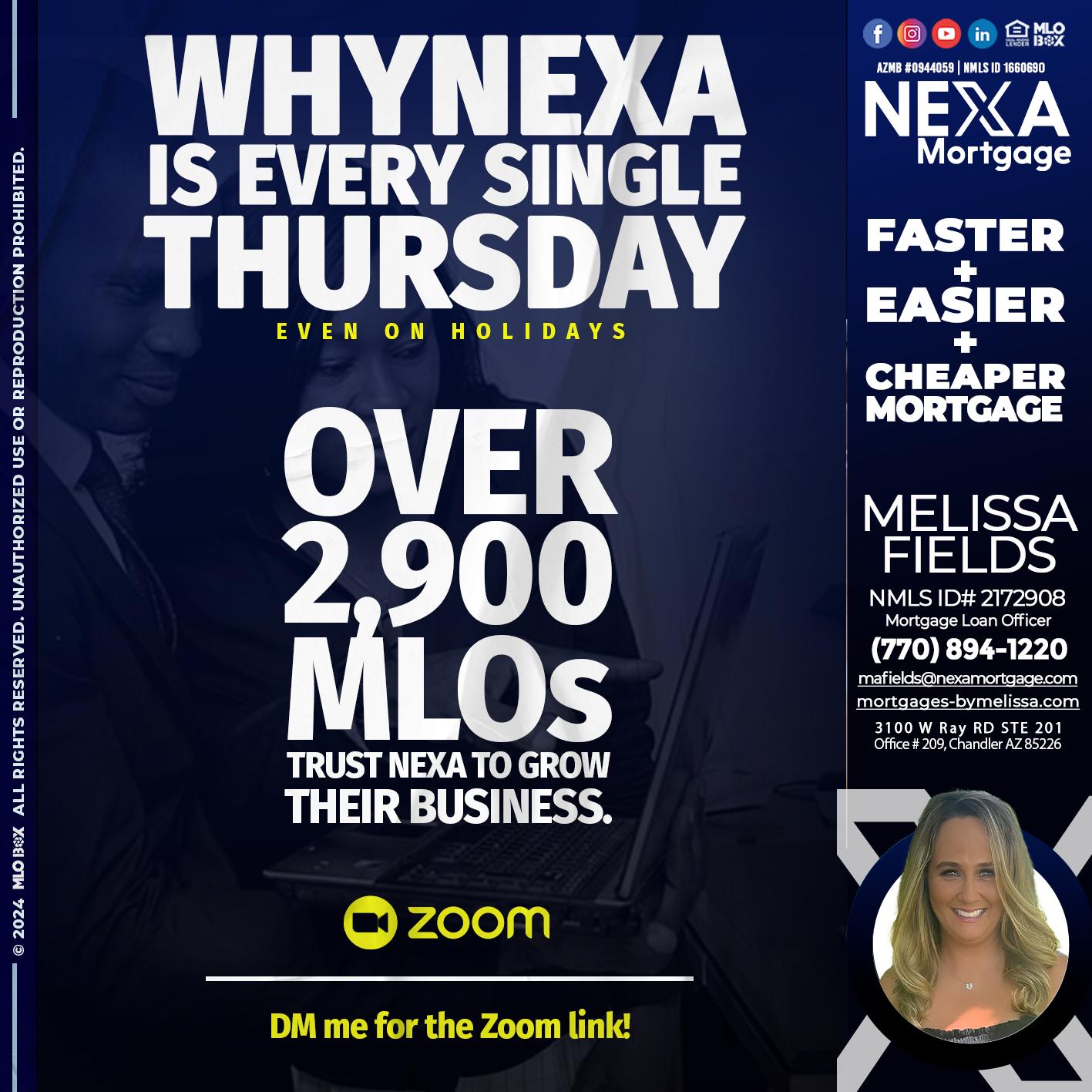 why nexa - Melissa Fields -Mortgage Loan Officer