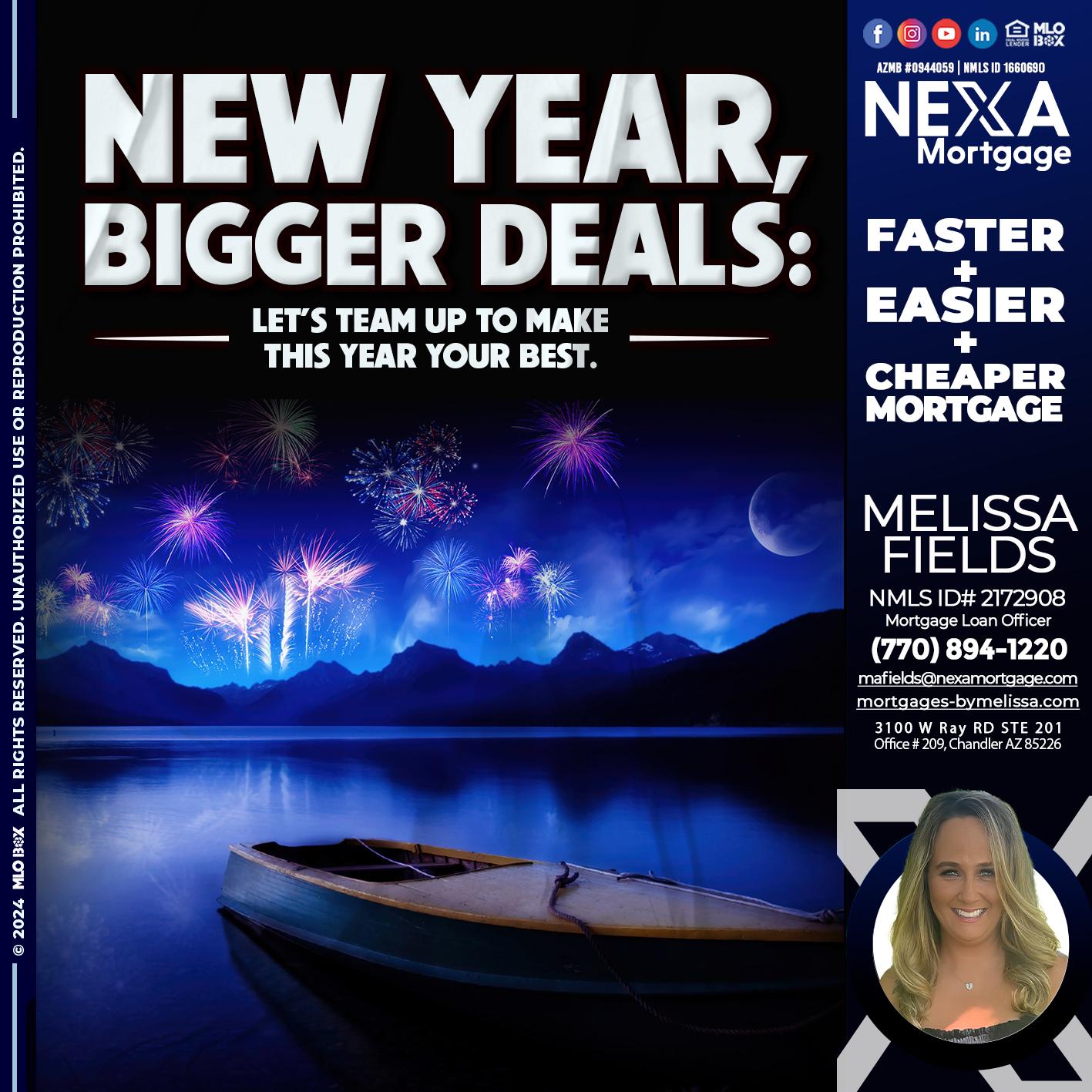 NEW YEAR - Melissa Fields -Mortgage Loan Officer