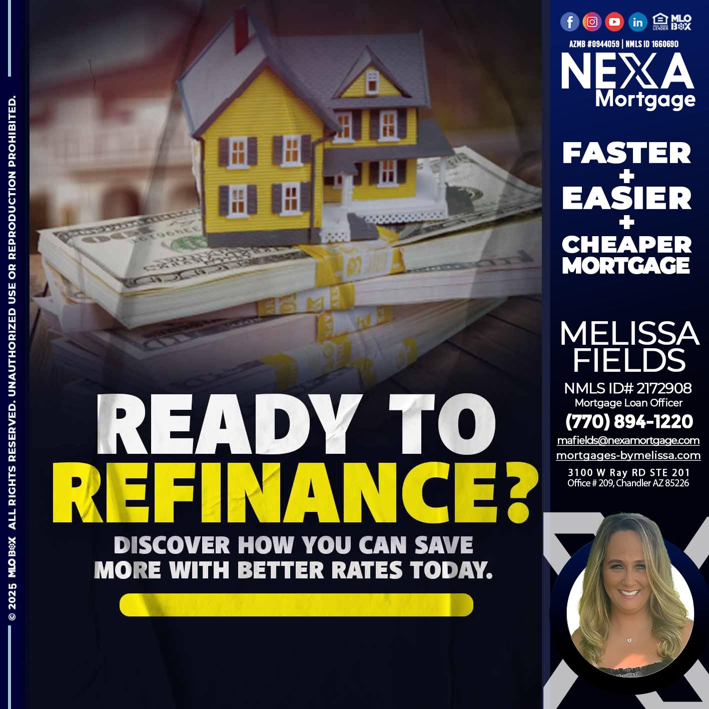 ready to refinance? - Melissa Fields -Mortgage Loan Officer