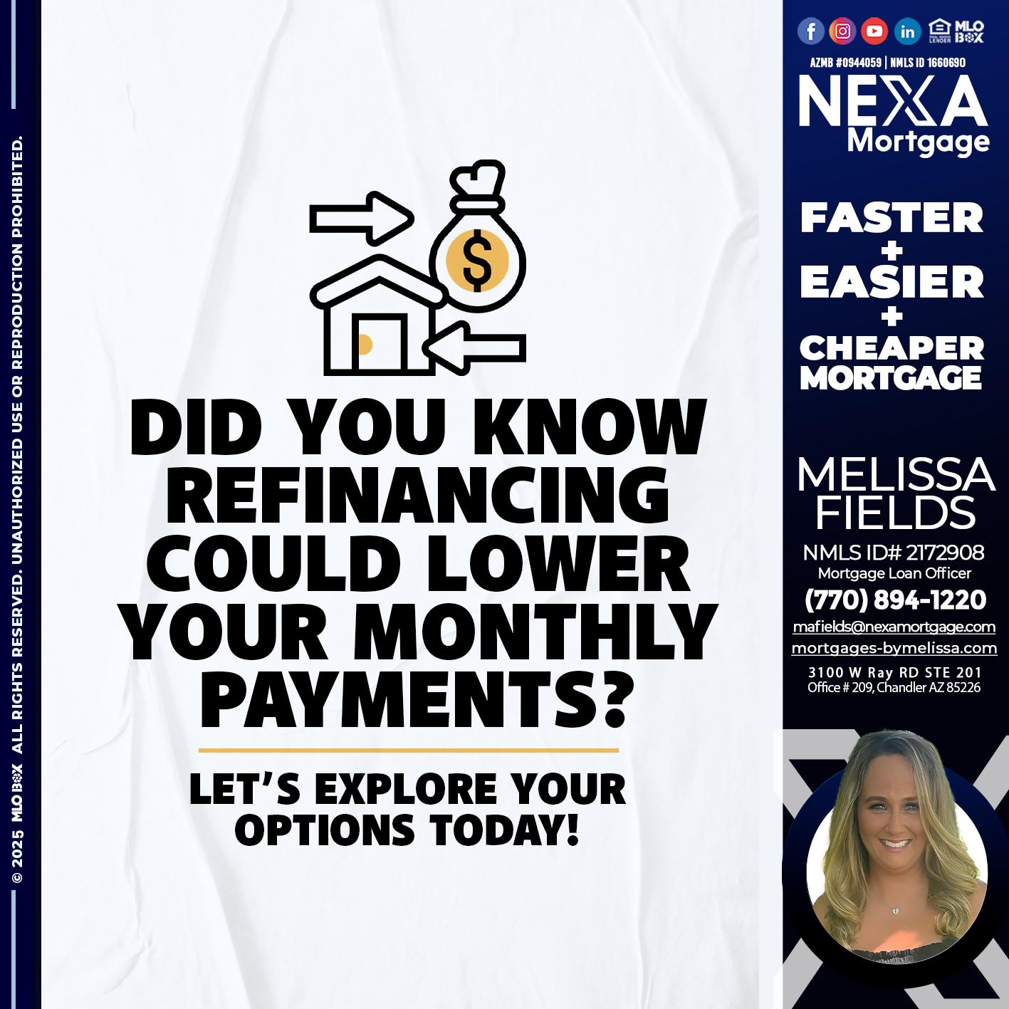 DID YOU KNOW - Melissa Fields -Mortgage Loan Officer