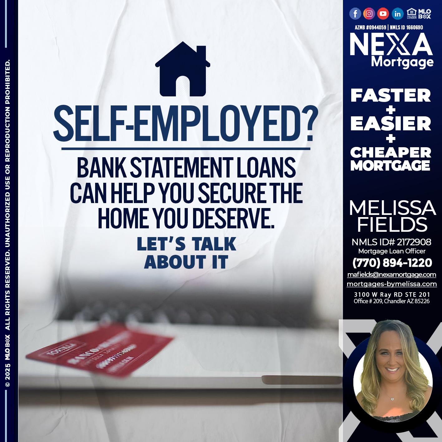 LET´S TALK ABOUT IT - Melissa Fields -Mortgage Loan Officer