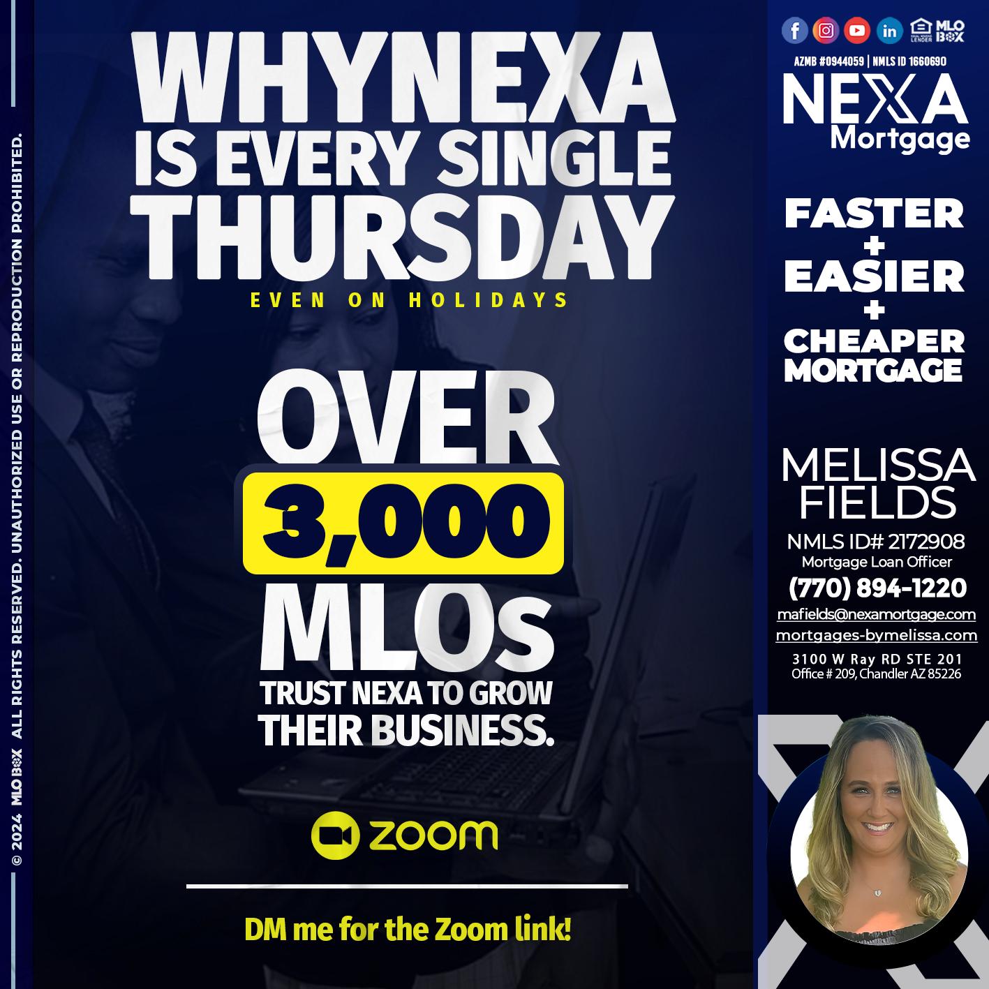 why NEXA - Melissa Fields -Mortgage Loan Officer