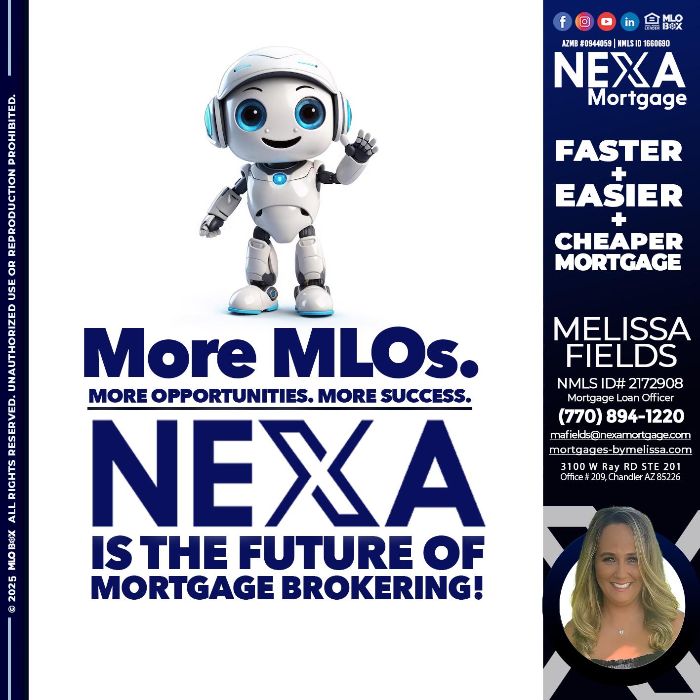 NEXA FUTURE - Melissa Fields -Mortgage Loan Officer