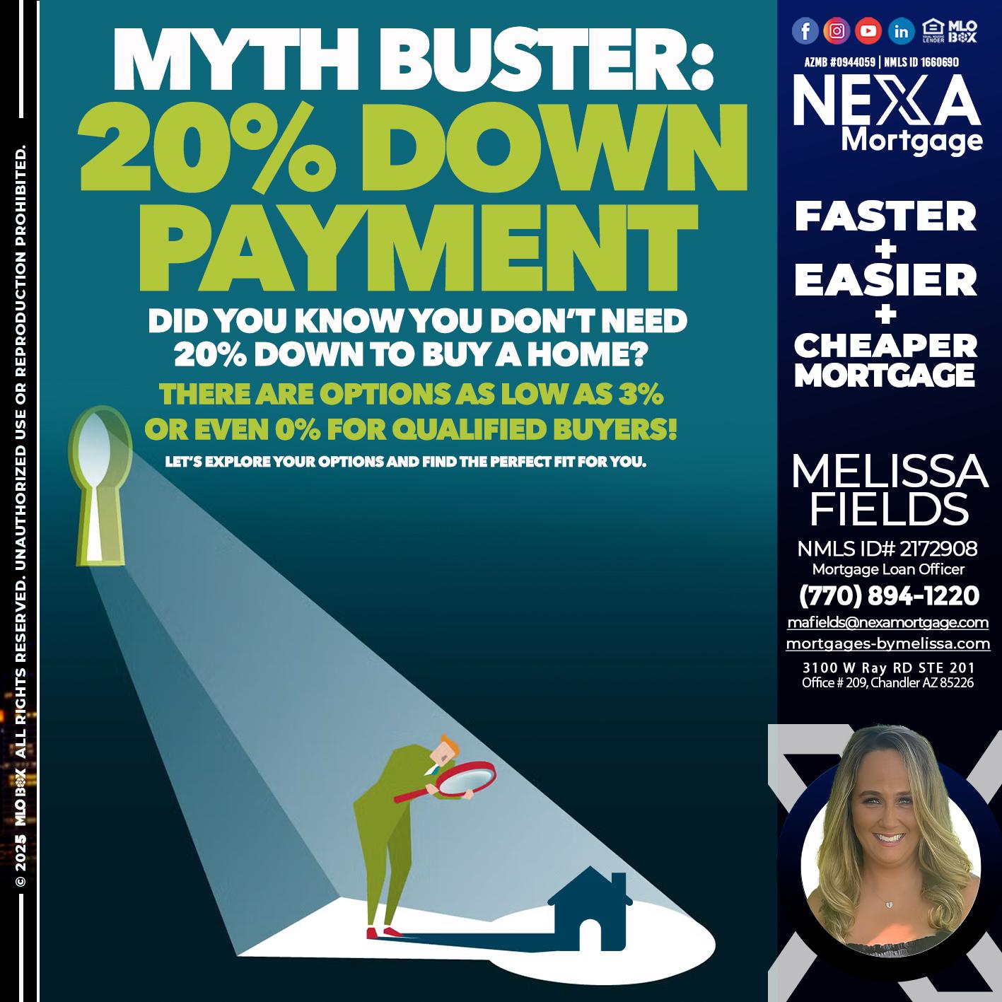 myth buster - Melissa Fields -Mortgage Loan Officer