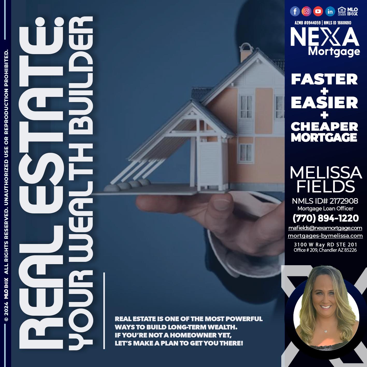 REAL ESTATE FIXED - Melissa Fields -Mortgage Loan Officer