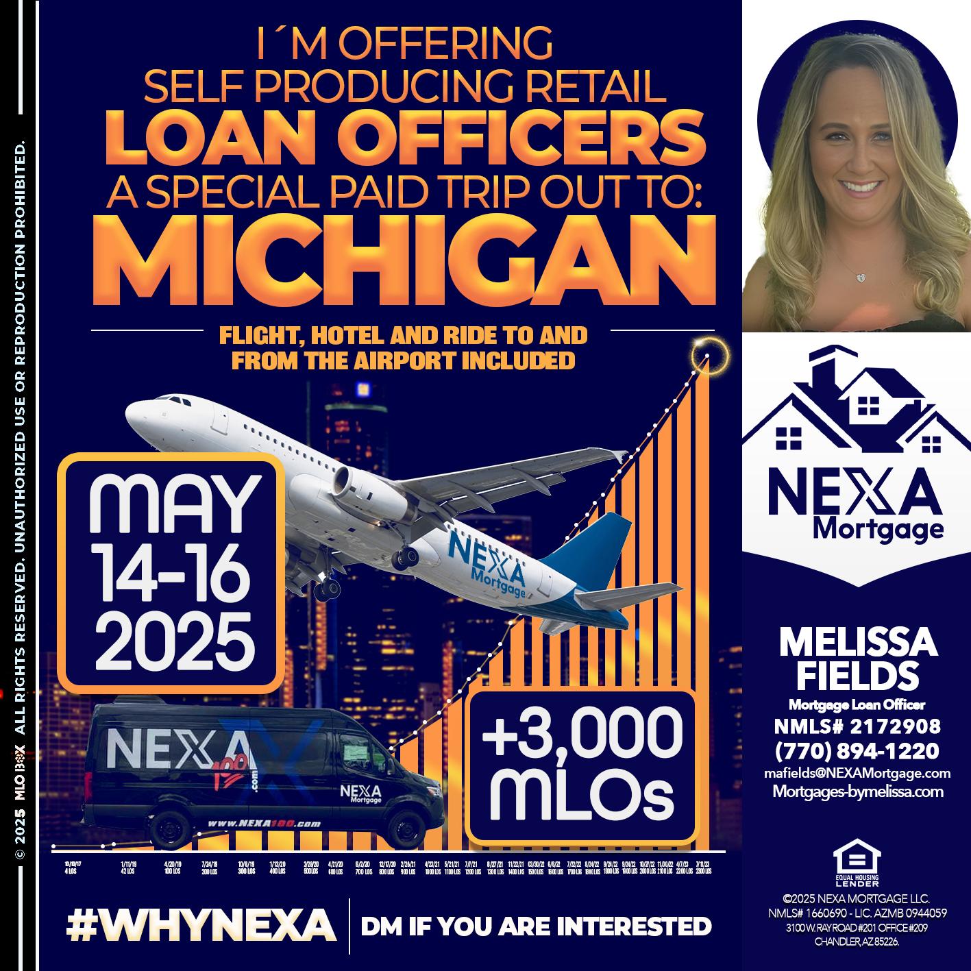 MICHIGAN TRIP - Melissa Fields -Mortgage Loan Officer