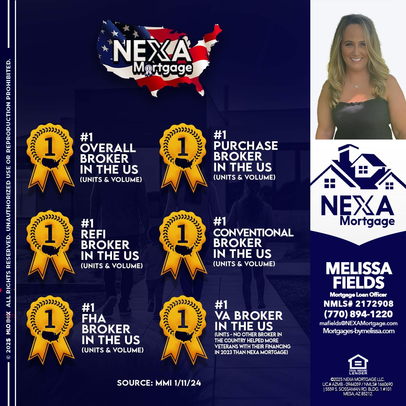 #1 - Melissa Fields -Mortgage Loan Officer
