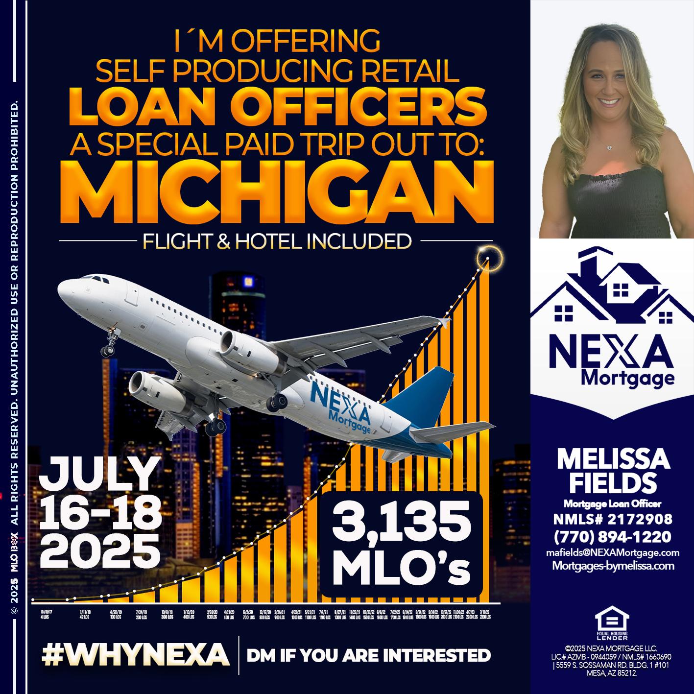 MICHIGAN TRIP - Melissa Fields -Mortgage Loan Officer