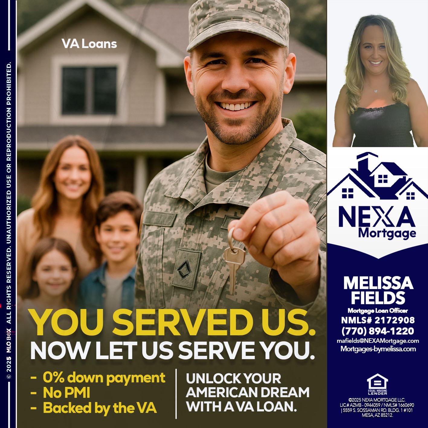 YOU DESERVED - Melissa Fields -Mortgage Loan Officer