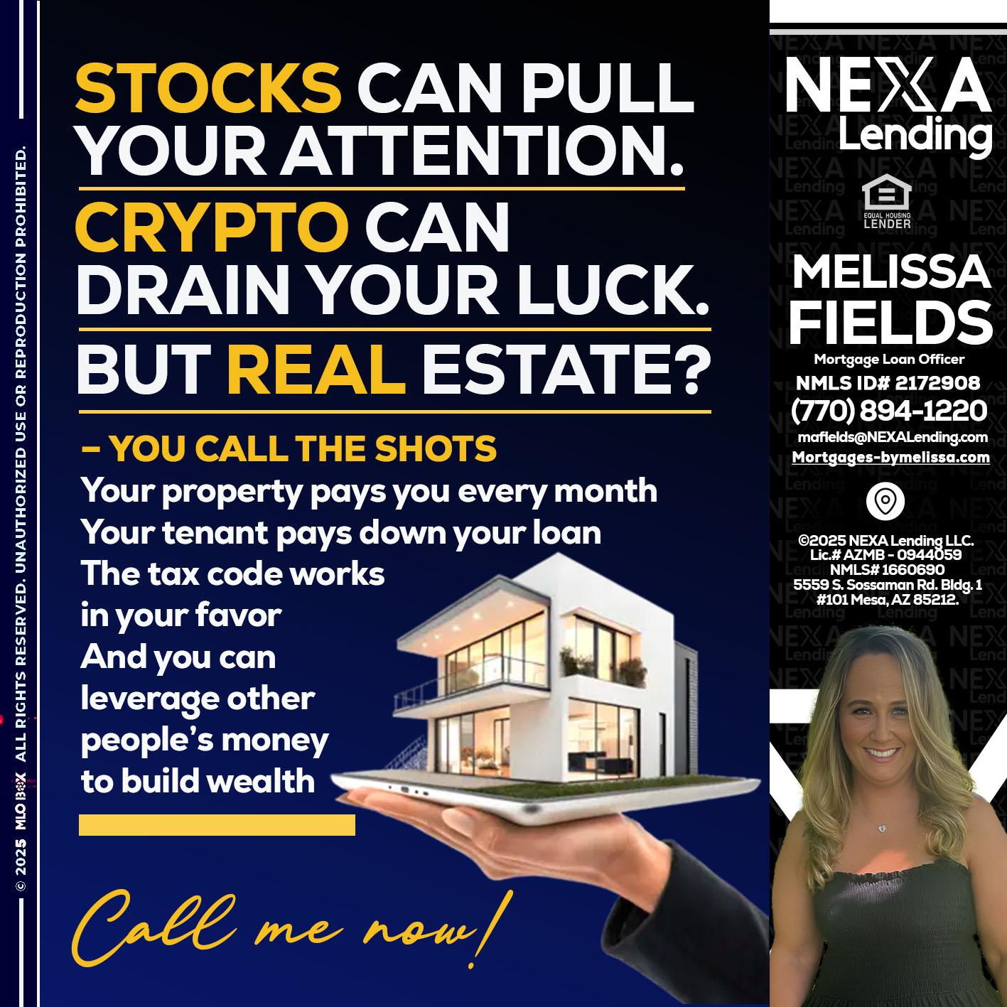 STOCK YOUR - Melissa Fields -Mortgage Loan Officer