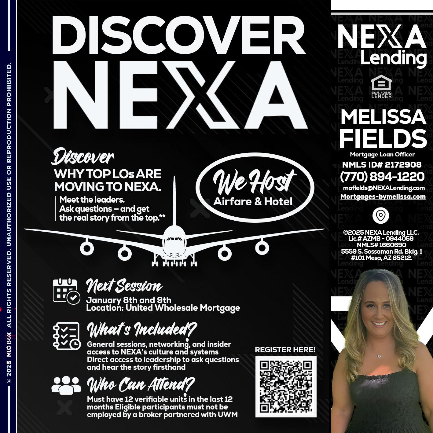 DISCOVER NEXA - Melissa Fields -Mortgage Loan Officer