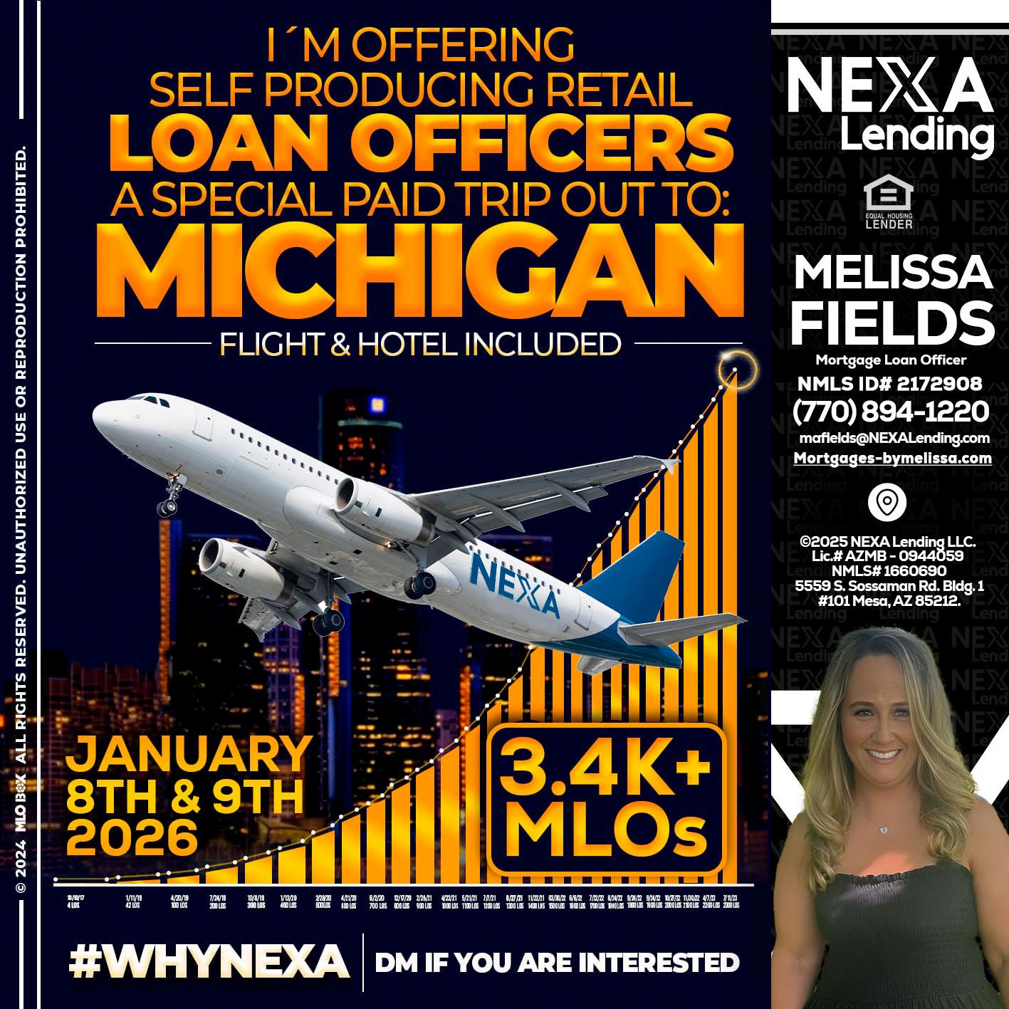 MICHIGAN TRIP - Melissa Fields -Mortgage Loan Officer