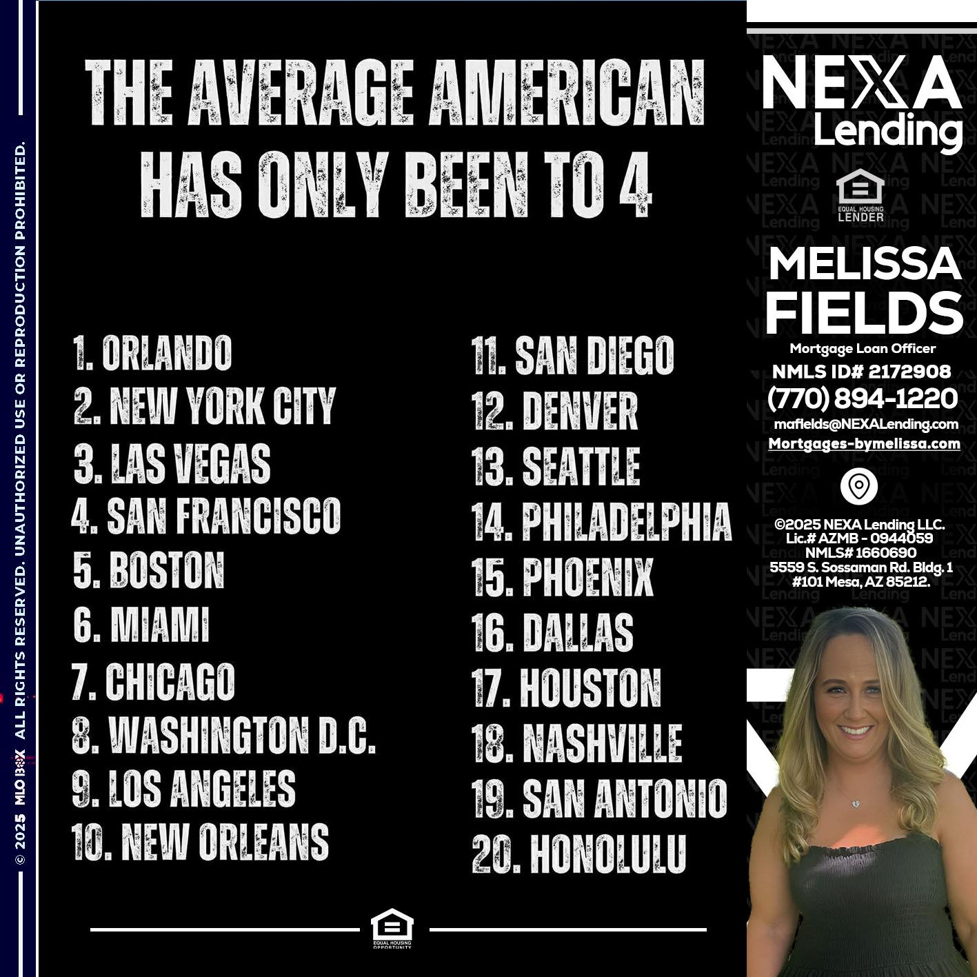THE AVERAGE AMERICAN - Melissa Fields -Mortgage Loan Officer