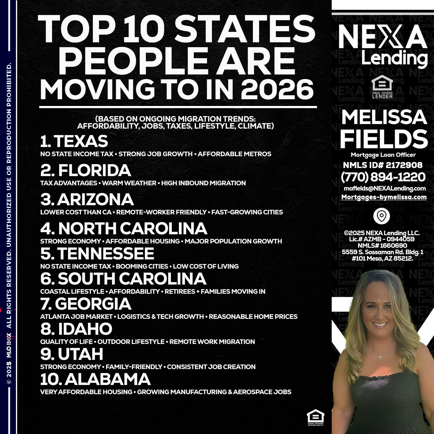 top 10 - Melissa Fields -Mortgage Loan Officer