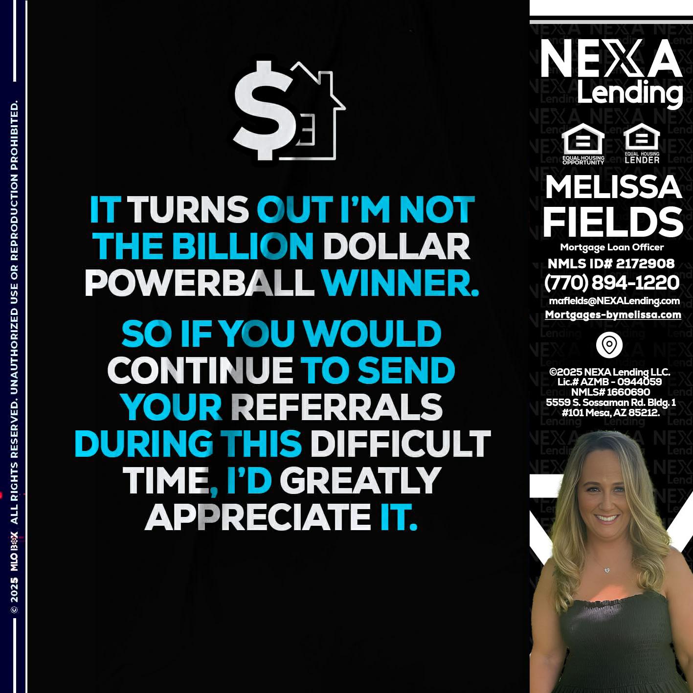 IT TURNS - Melissa Fields -Mortgage Loan Officer