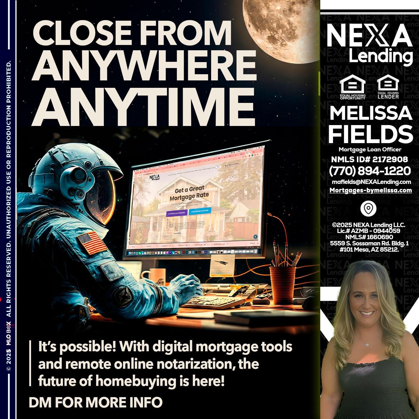 close from - Melissa Fields -Mortgage Loan Officer