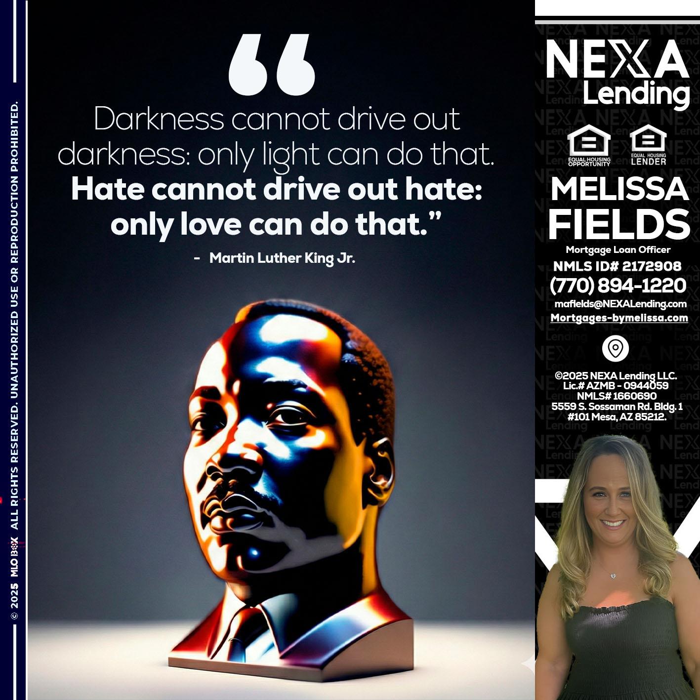 MLK 2026 - Melissa Fields -Mortgage Loan Officer