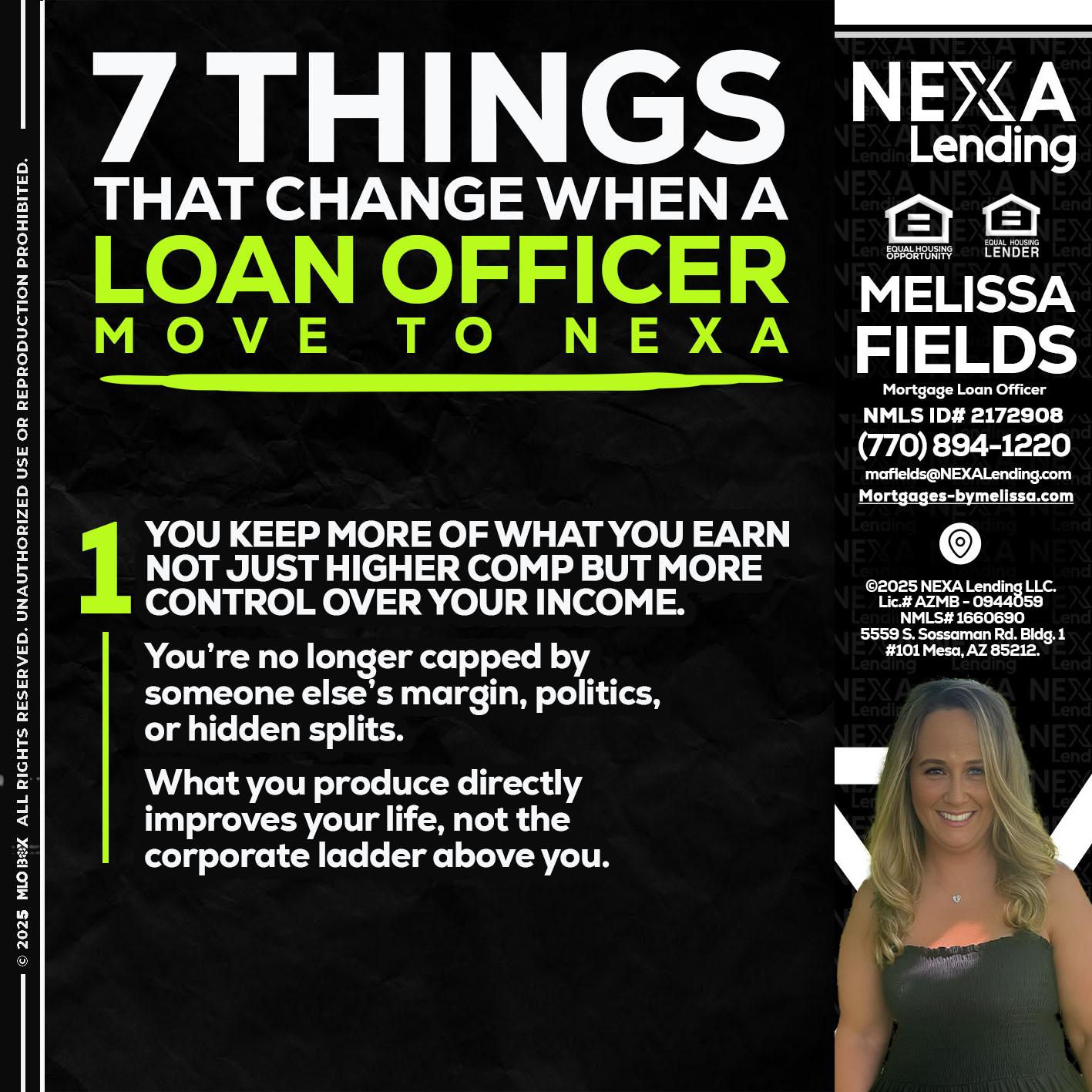 7 THINGS (1) - Melissa Fields -Mortgage Loan Officer