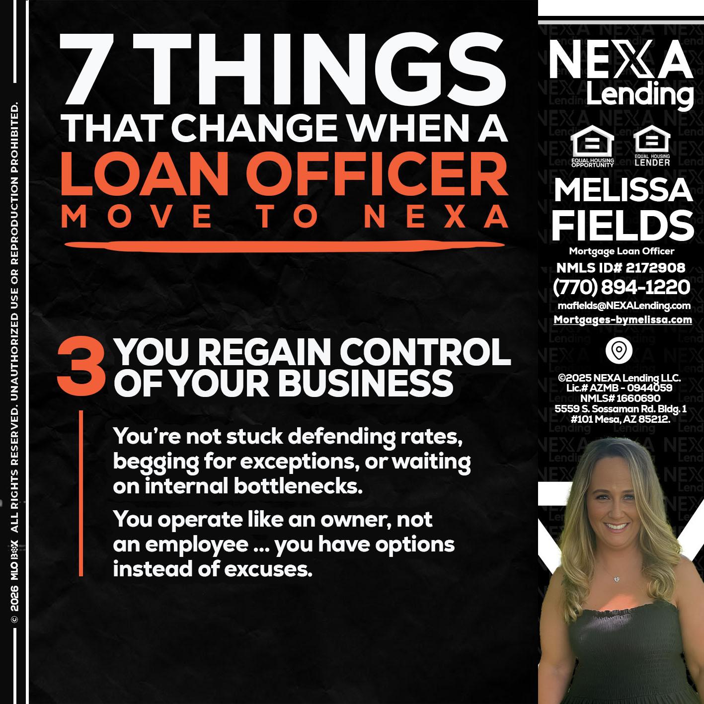 7 things (3) - Melissa Fields -Mortgage Loan Officer