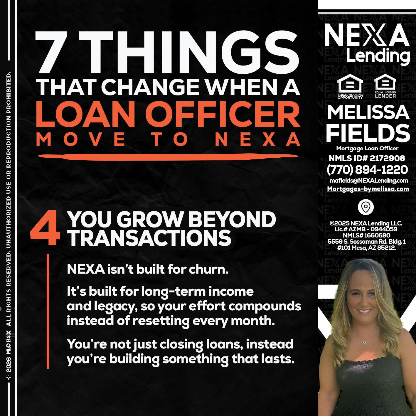 7 THINGS (4) - Melissa Fields -Mortgage Loan Officer