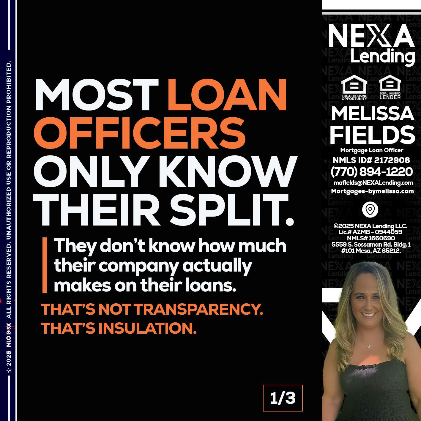 1 OF 3 - Melissa Fields -Mortgage Loan Officer