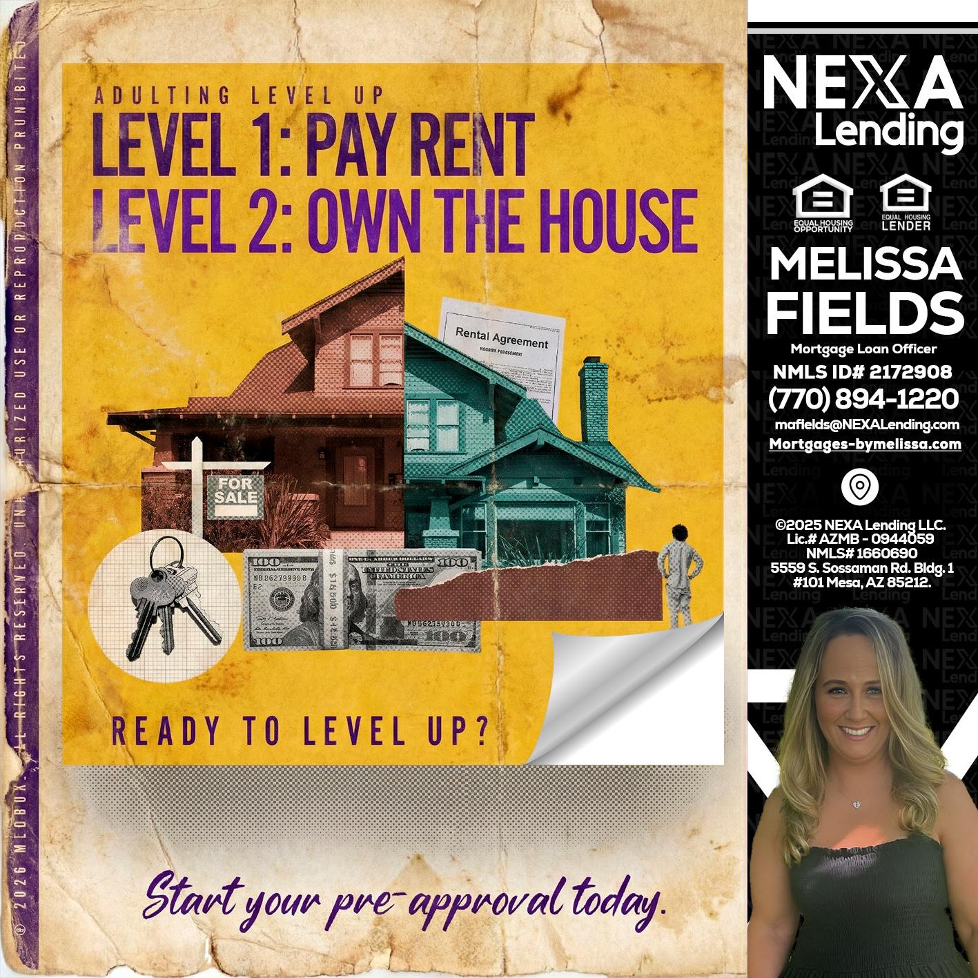 LEVEL 1 - Melissa Fields -Mortgage Loan Officer