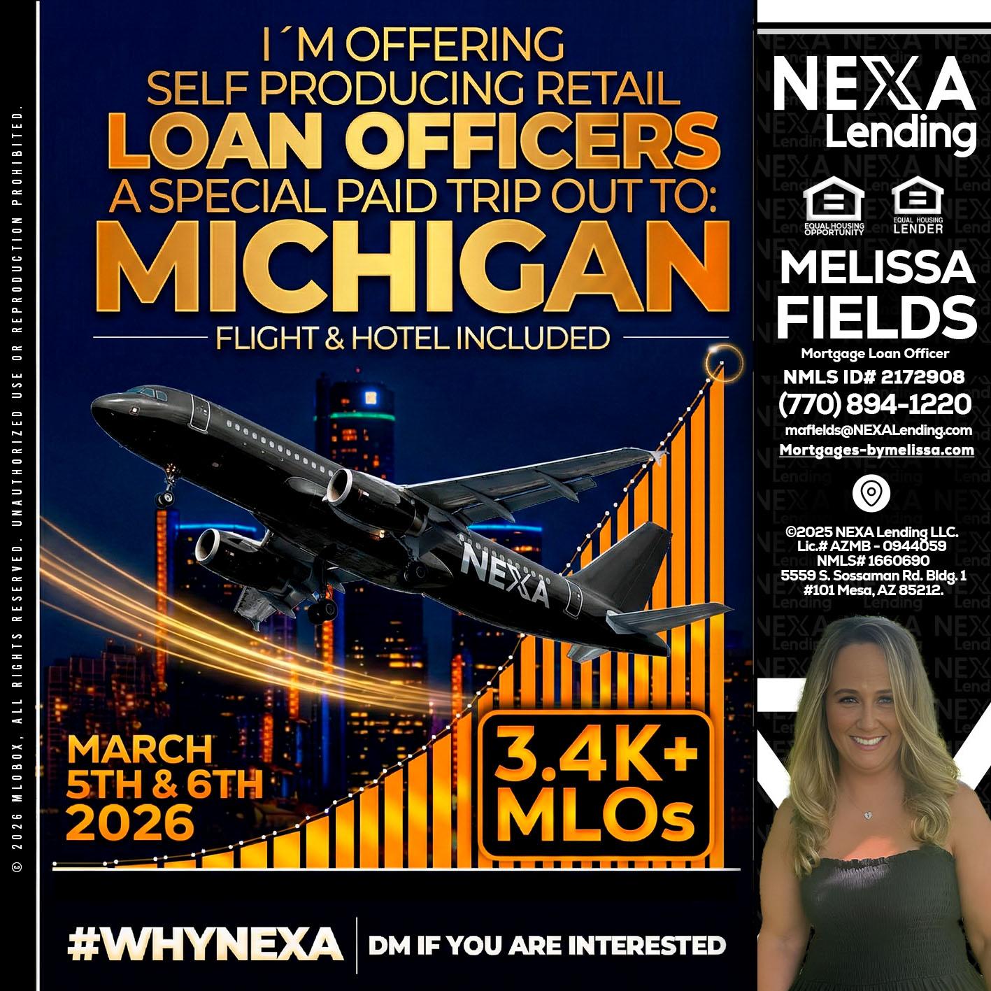 MICHIGAN - Melissa Fields -Mortgage Loan Officer