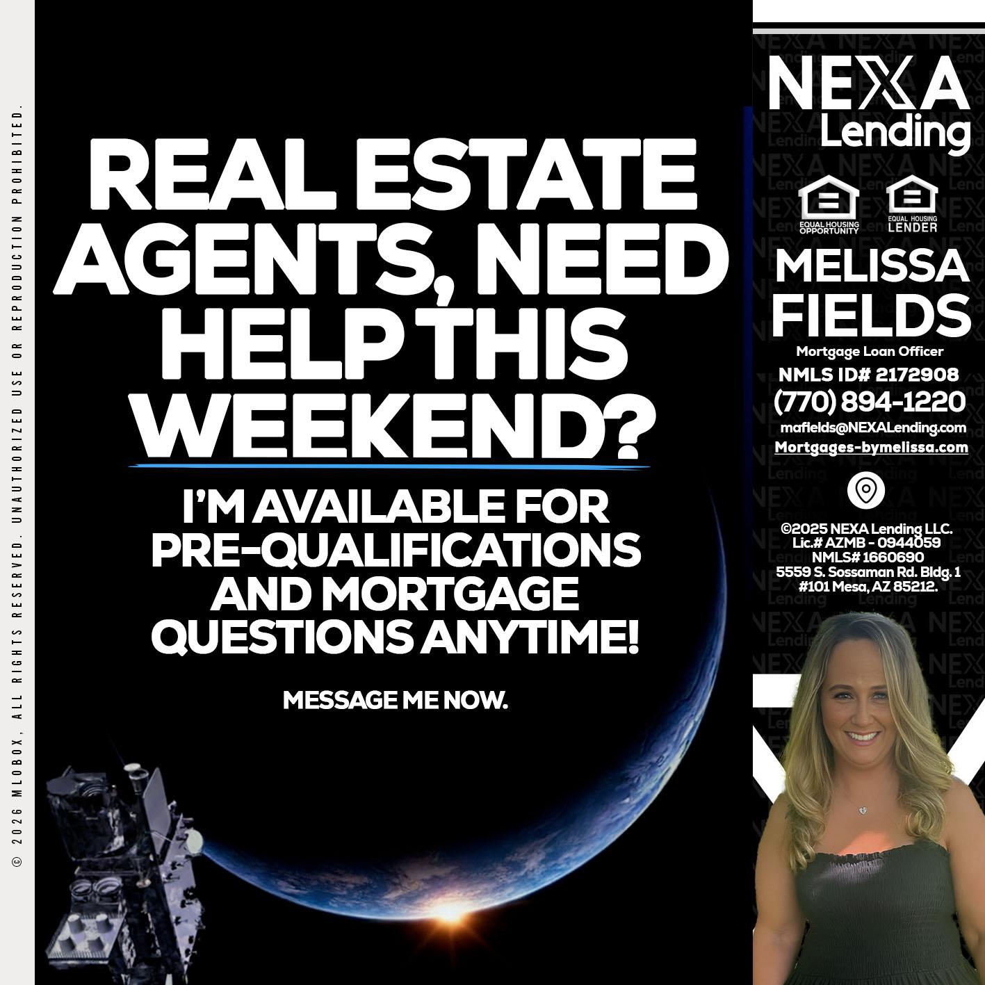 REAL ESTATE AGENTS - Melissa Fields -Mortgage Loan Officer