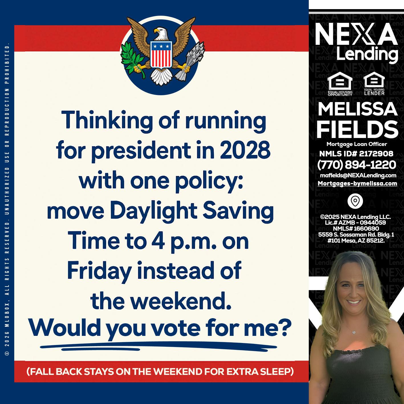 THINKING OF RUNING - Melissa Fields -Mortgage Loan Officer