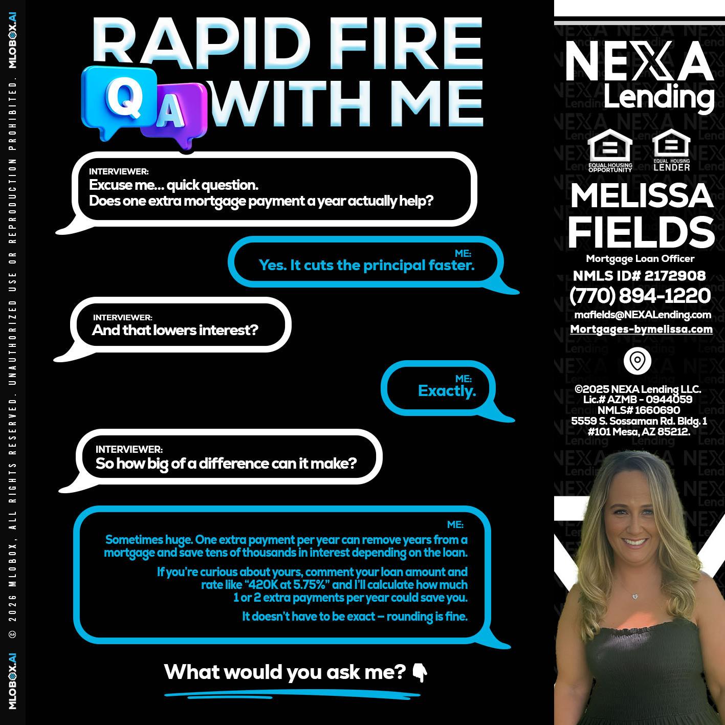 RAPID Q&A - Melissa Fields -Mortgage Loan Officer