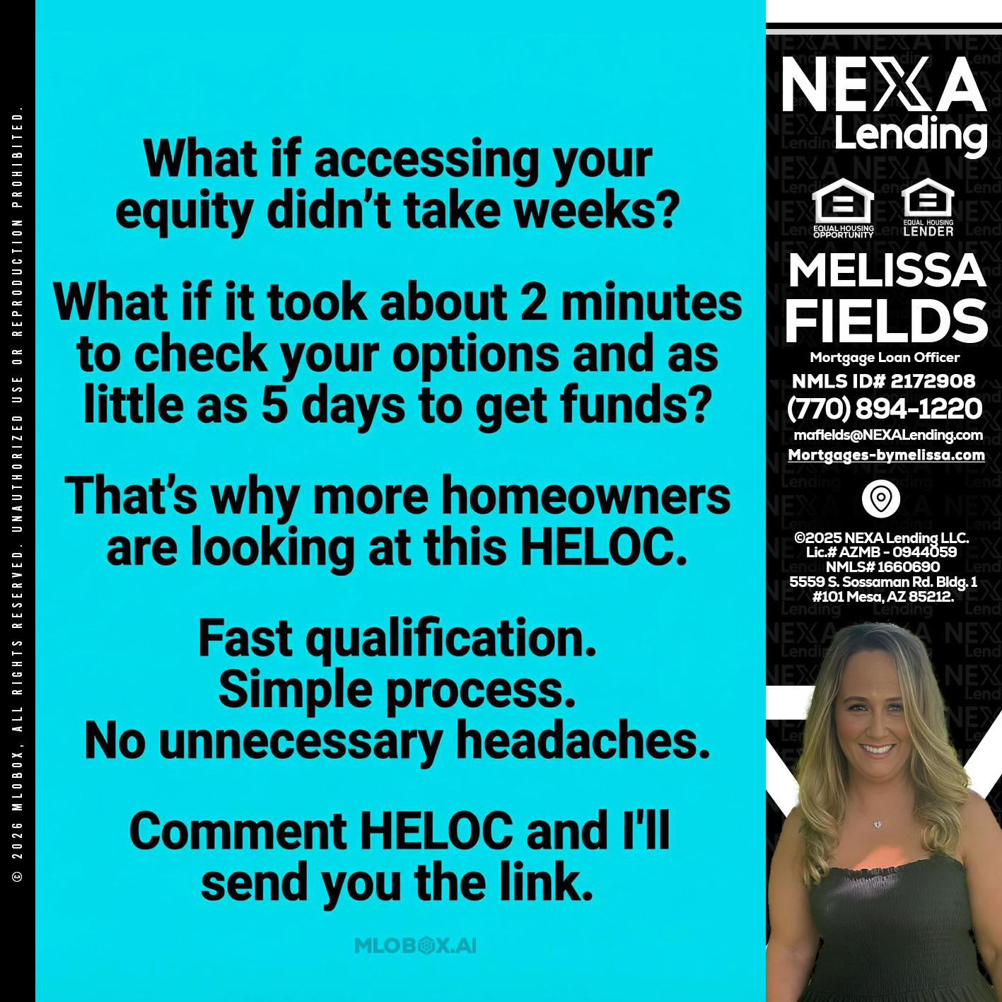 what if - Melissa Fields -Mortgage Loan Officer