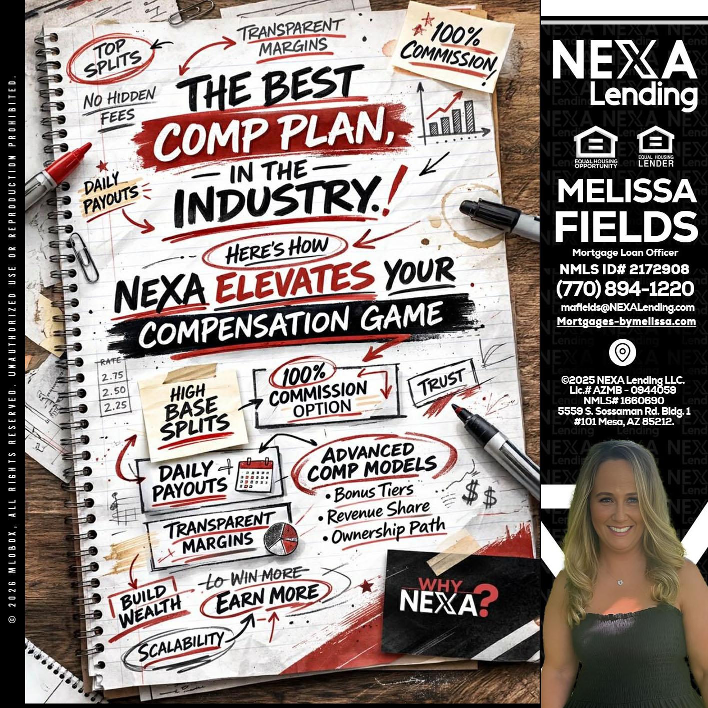 THE BEST COMP - Melissa Fields -Mortgage Loan Officer