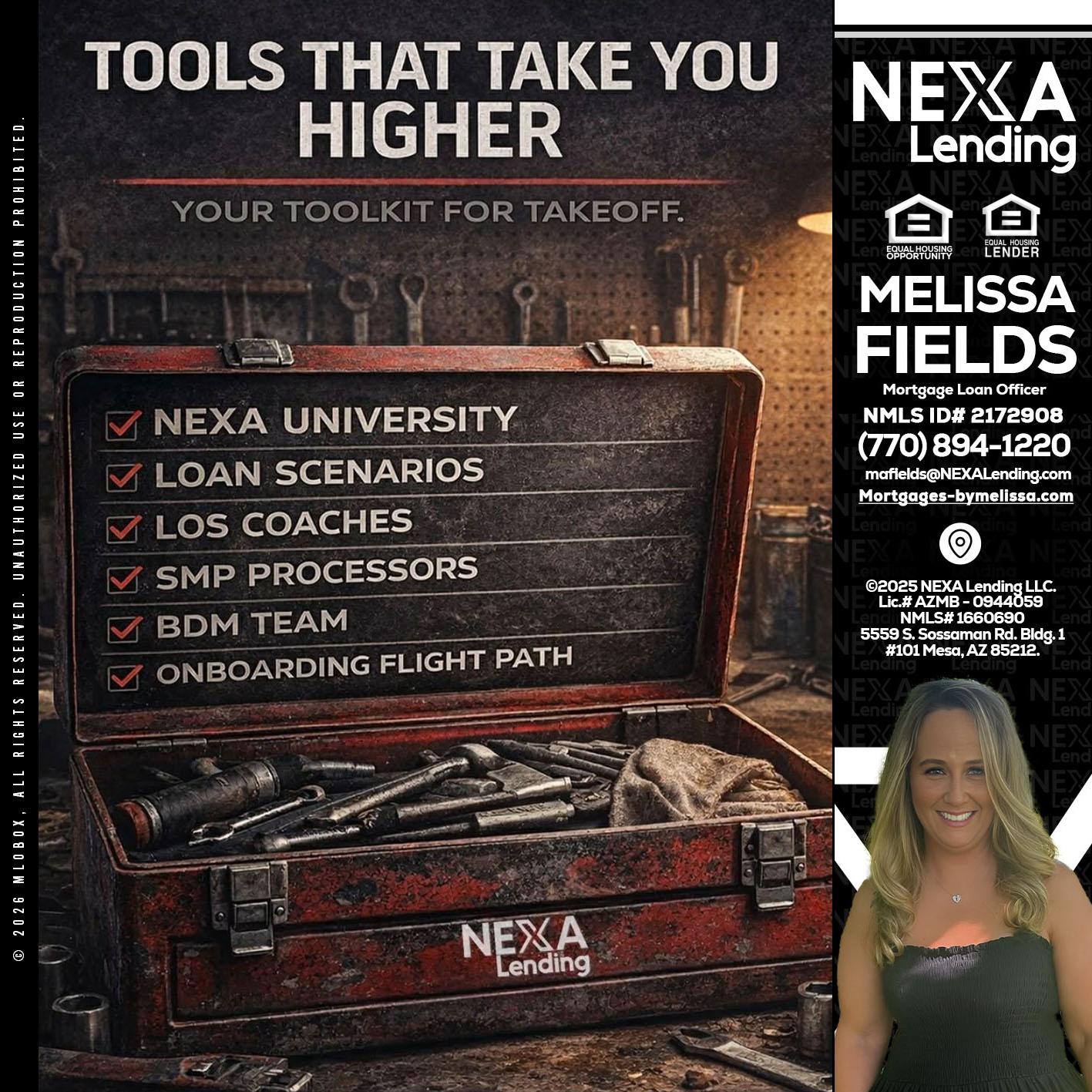 TOOLS THAT - Melissa Fields -Mortgage Loan Officer