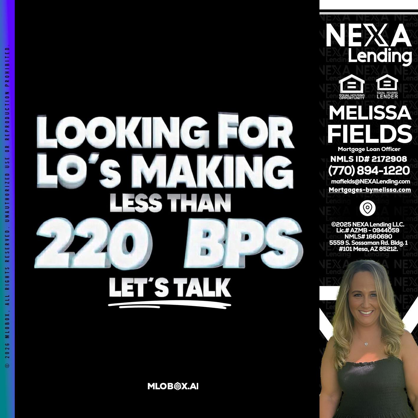 LOOKING FOR - Melissa Fields -Mortgage Loan Officer