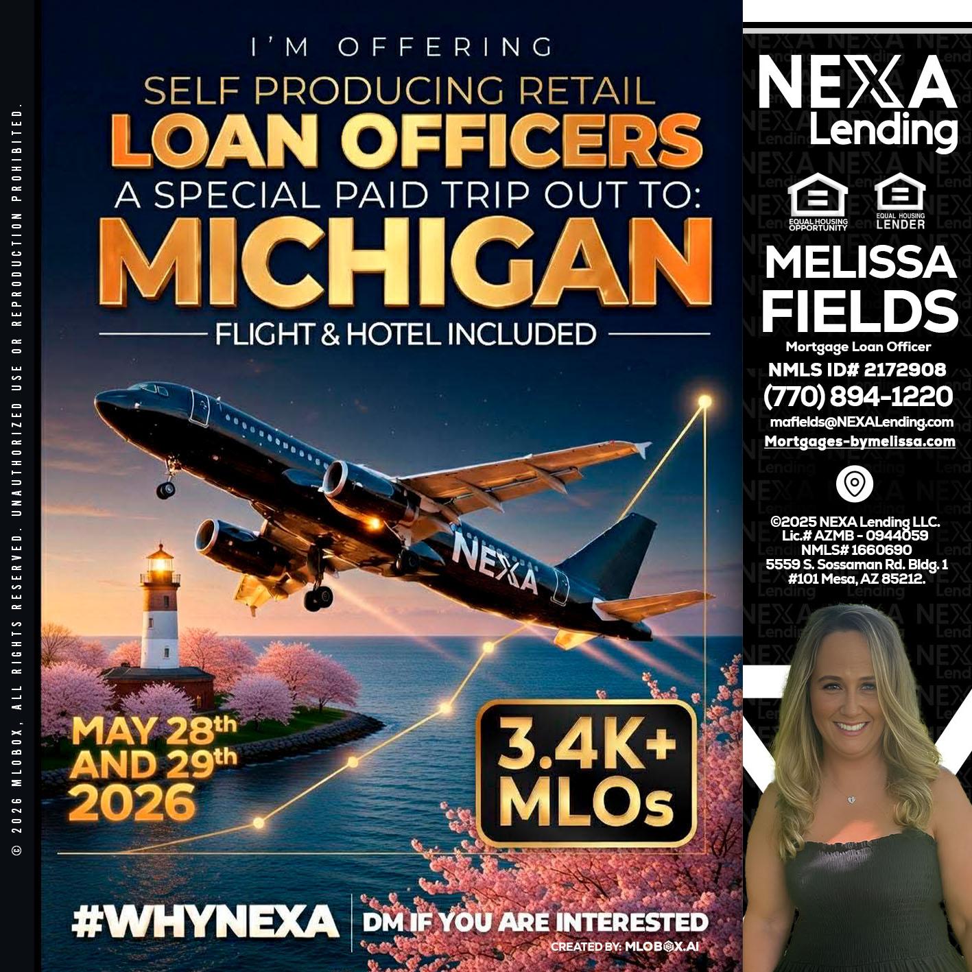 MICHIGAN TRIP - Melissa Fields -Mortgage Loan Officer