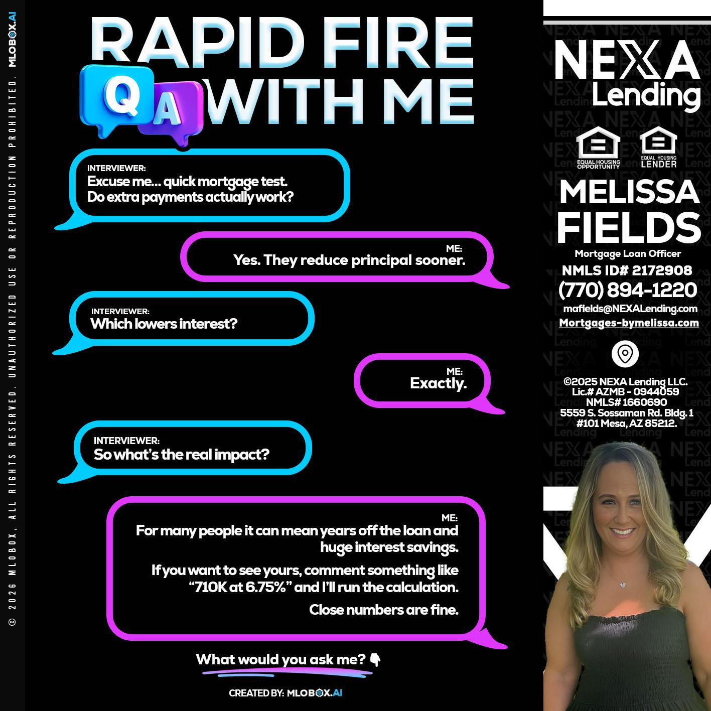 RAPID QA - Melissa Fields -Mortgage Loan Officer