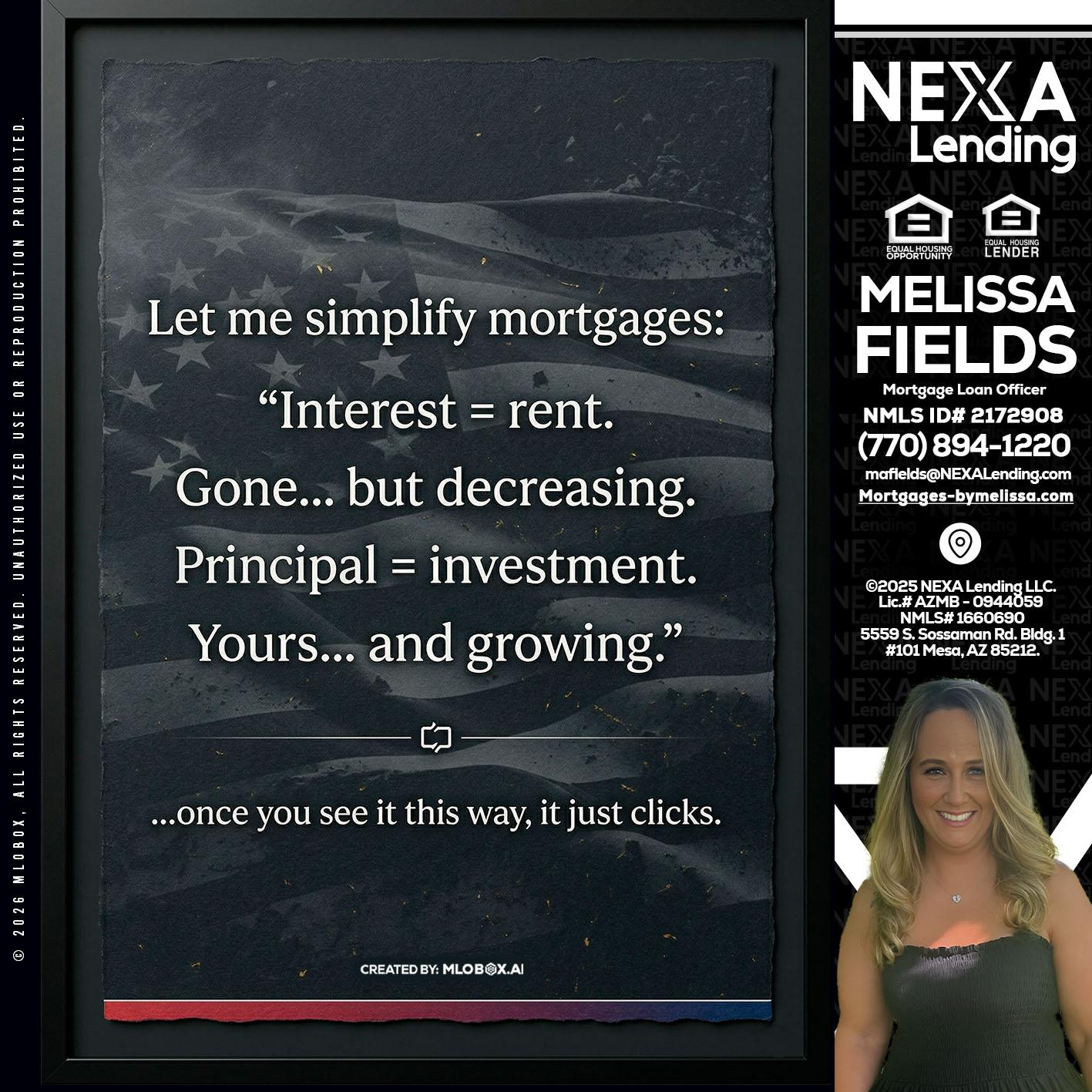 LET ME SIMPLIFY - Melissa Fields -Mortgage Loan Officer