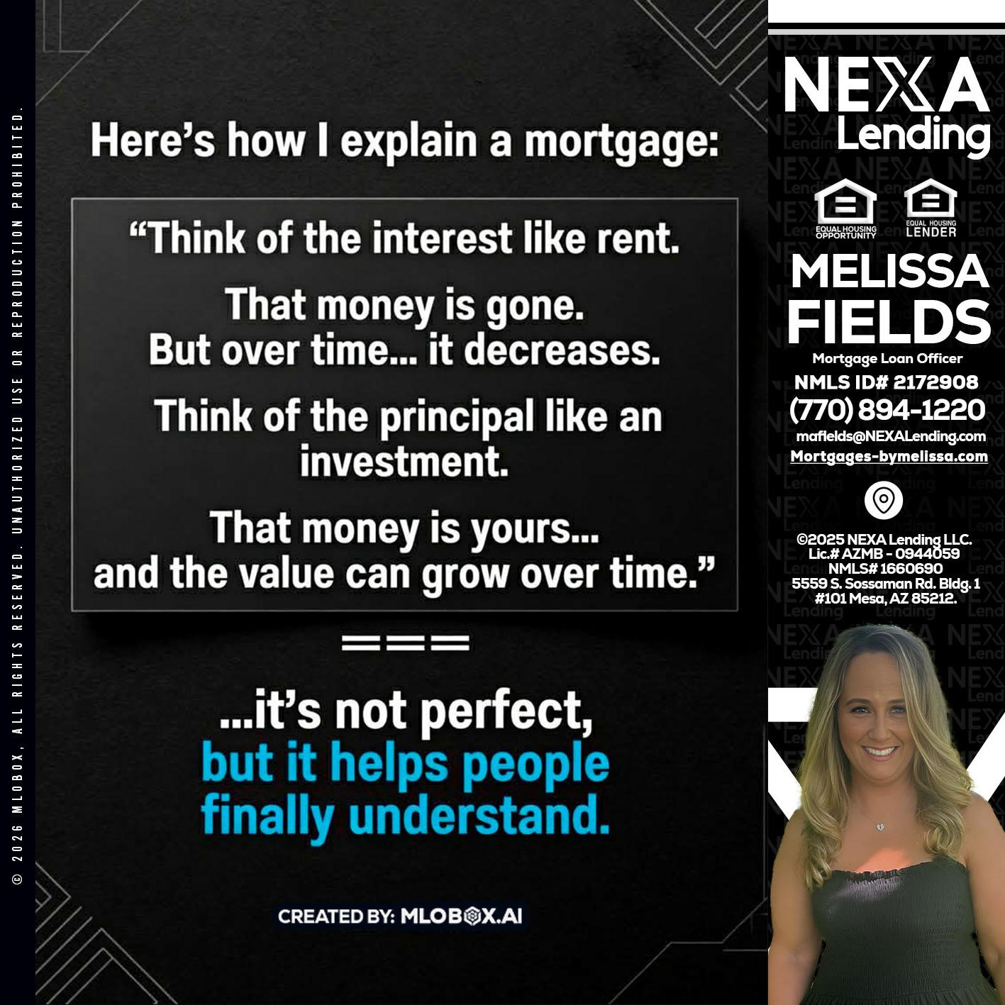 HERES NOW - Melissa Fields -Mortgage Loan Officer