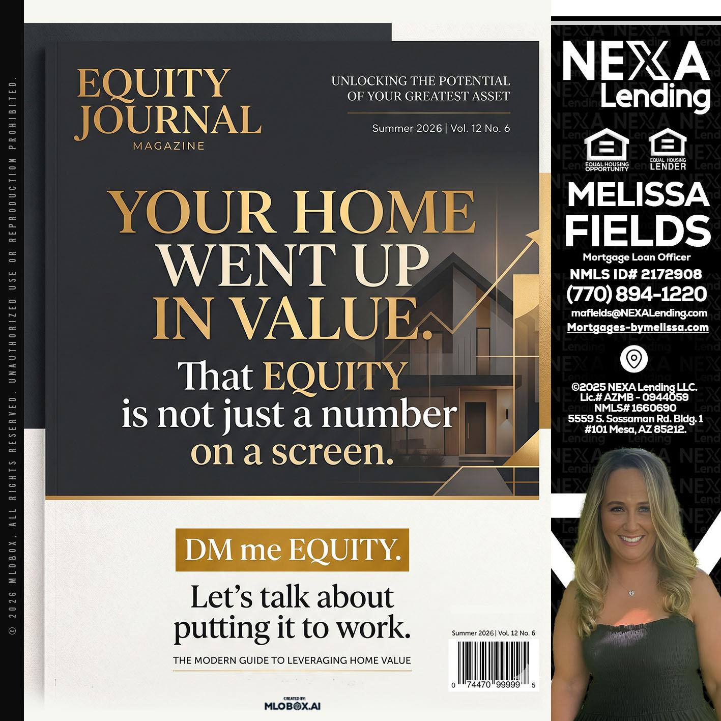 YOUR HOME - Melissa Fields -Mortgage Loan Officer