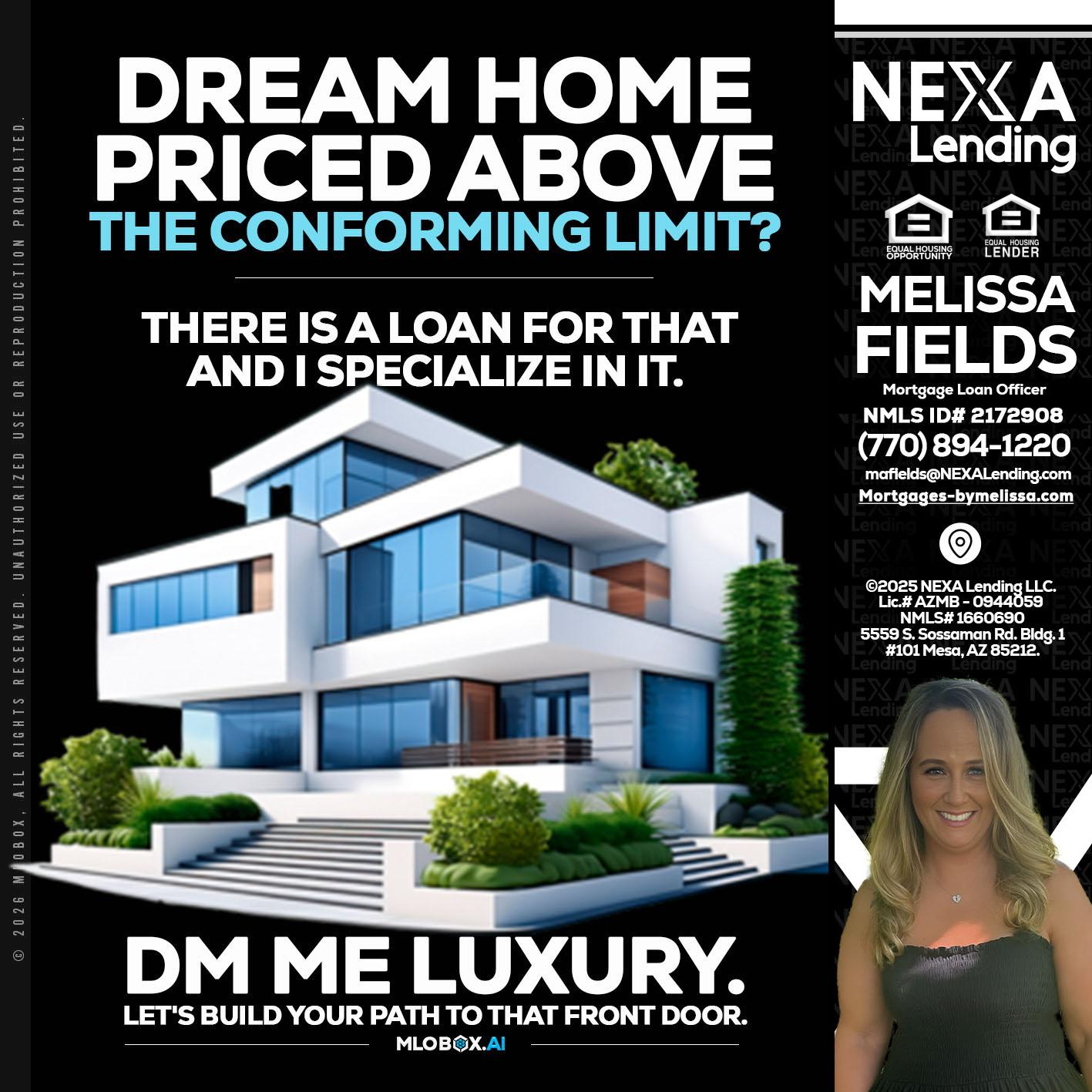 DREAM HOME - Melissa Fields -Mortgage Loan Officer