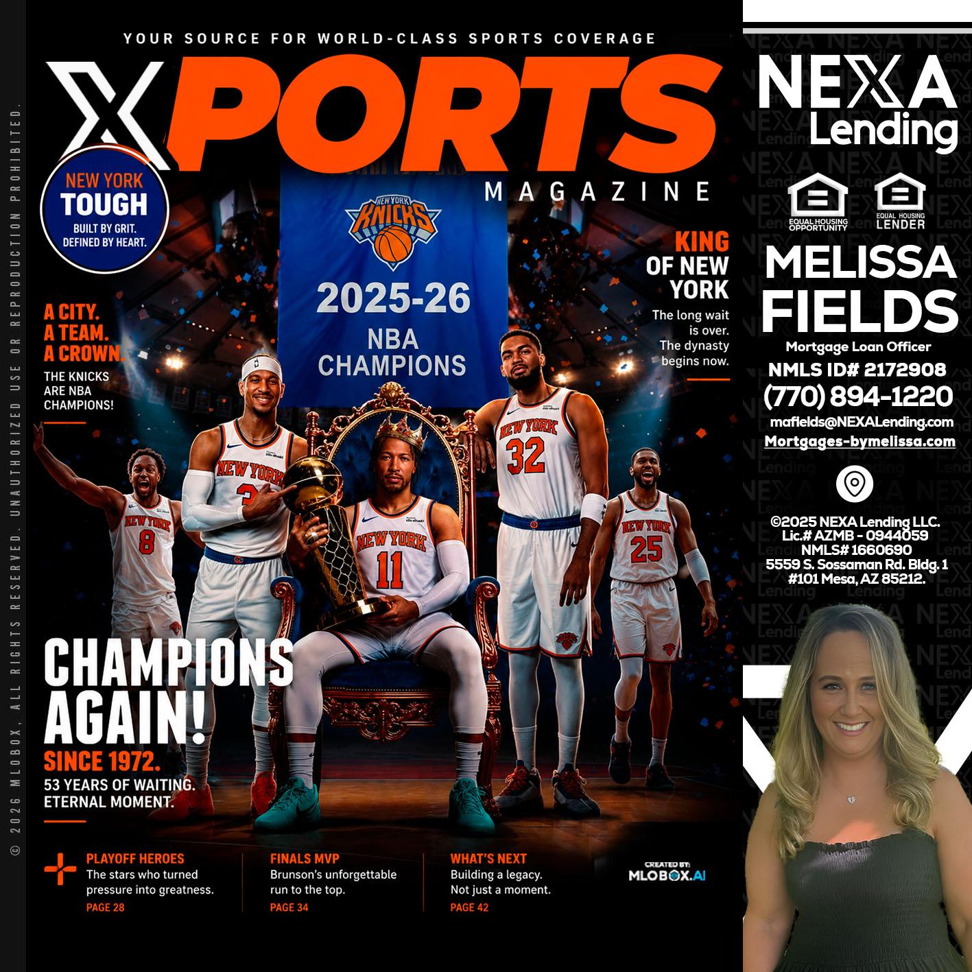 XPORTS MAGAZINE - Melissa Fields -Mortgage Loan Officer