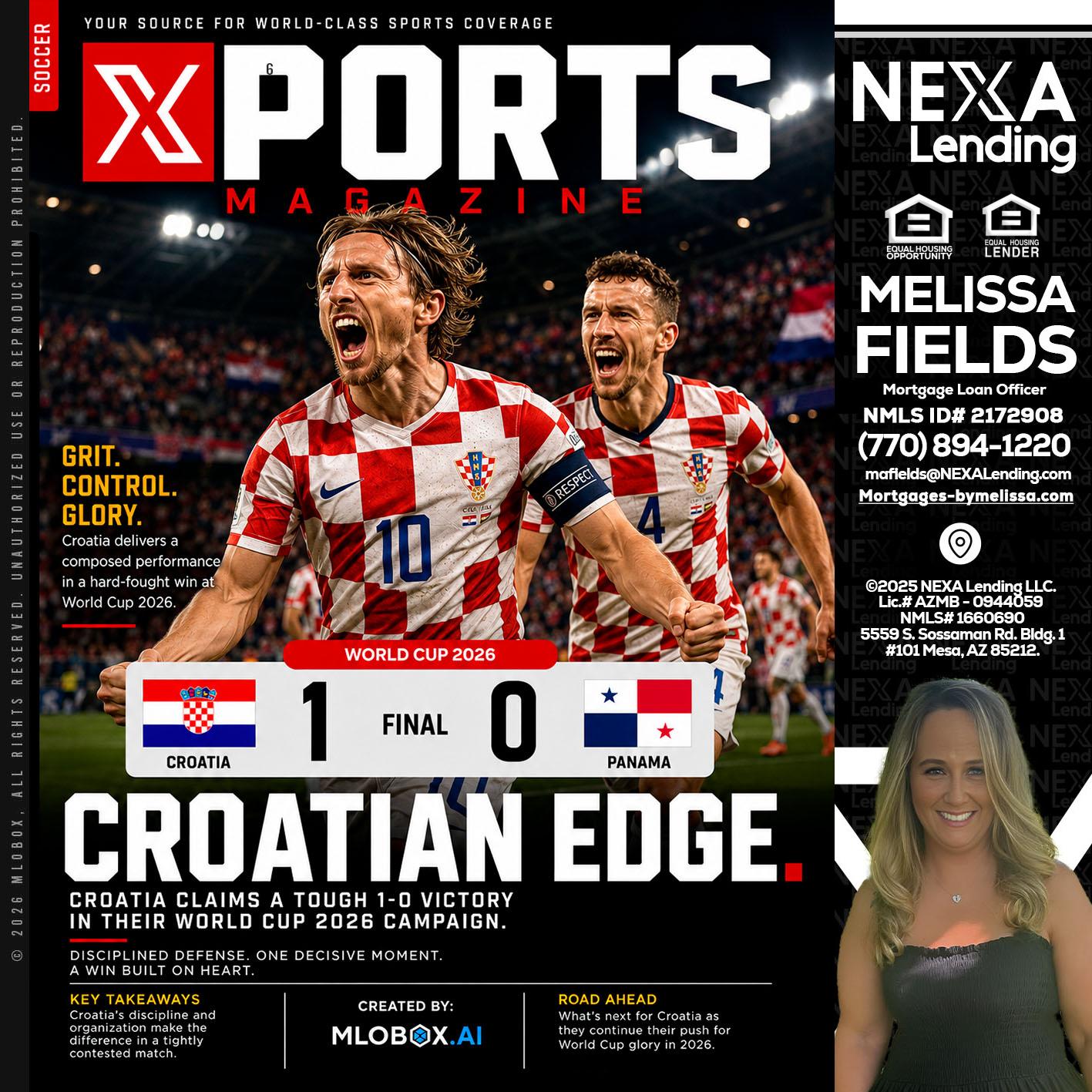 CROATIA 1-0 PANAMA - Melissa Fields -Mortgage Loan Officer