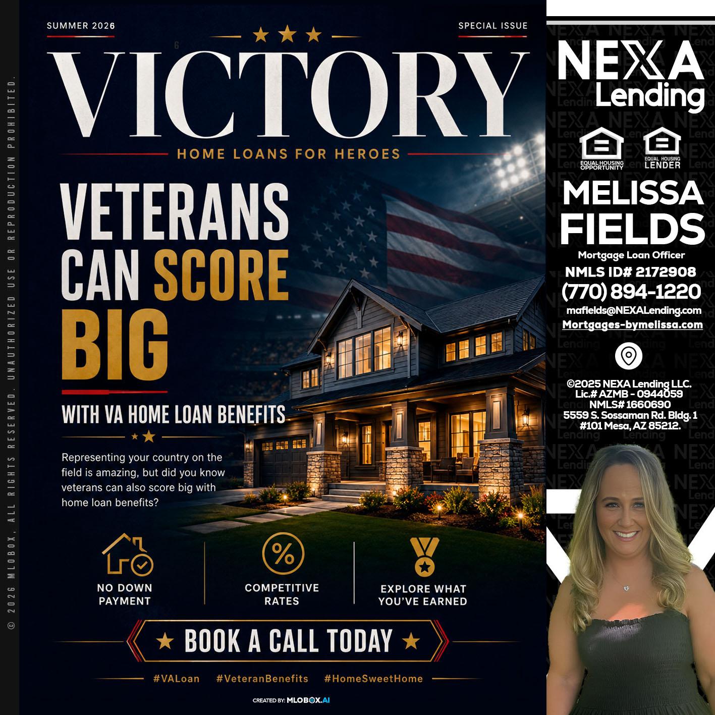 VICTORY - Melissa Fields -Mortgage Loan Officer