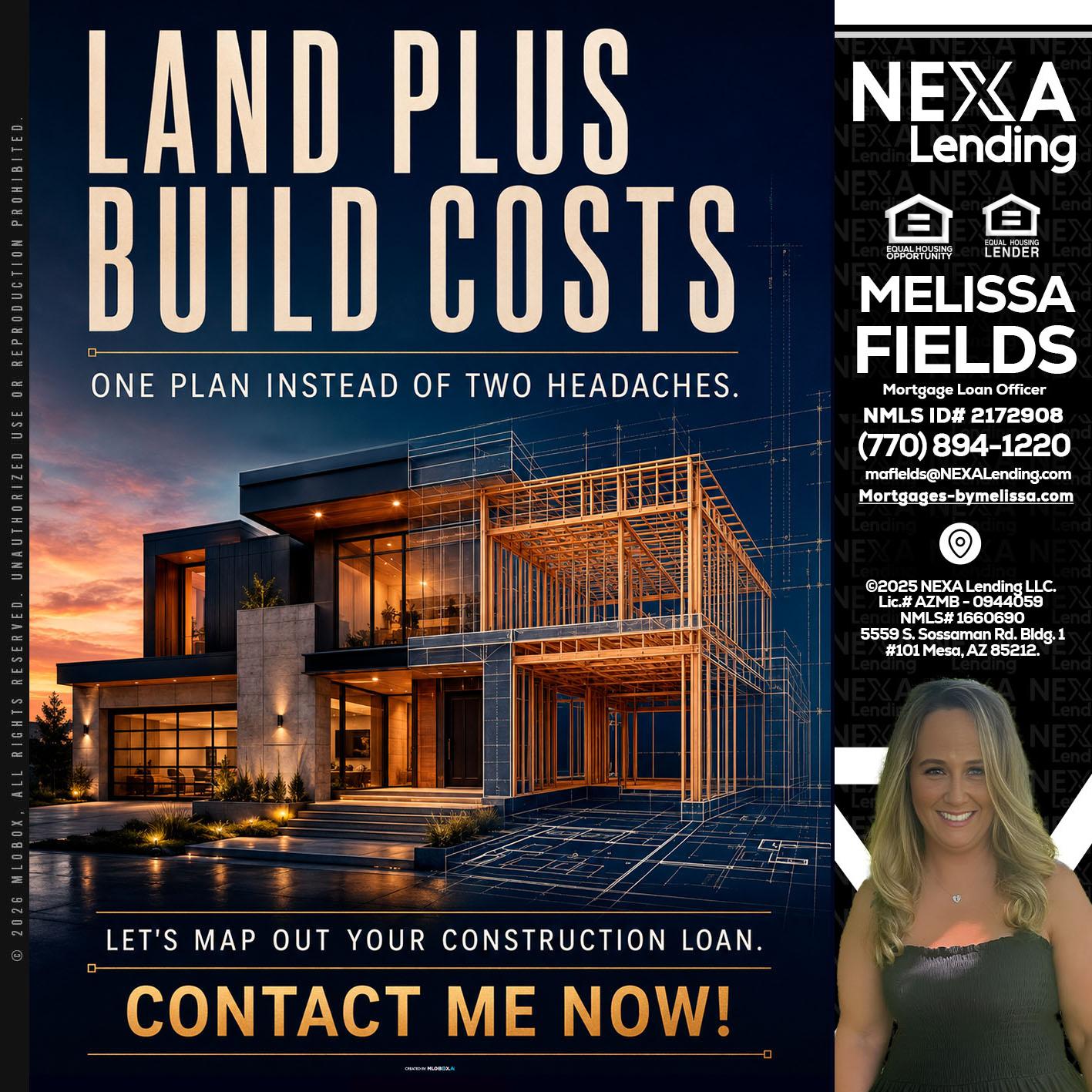 LAND PLUS - Melissa Fields -Mortgage Loan Officer