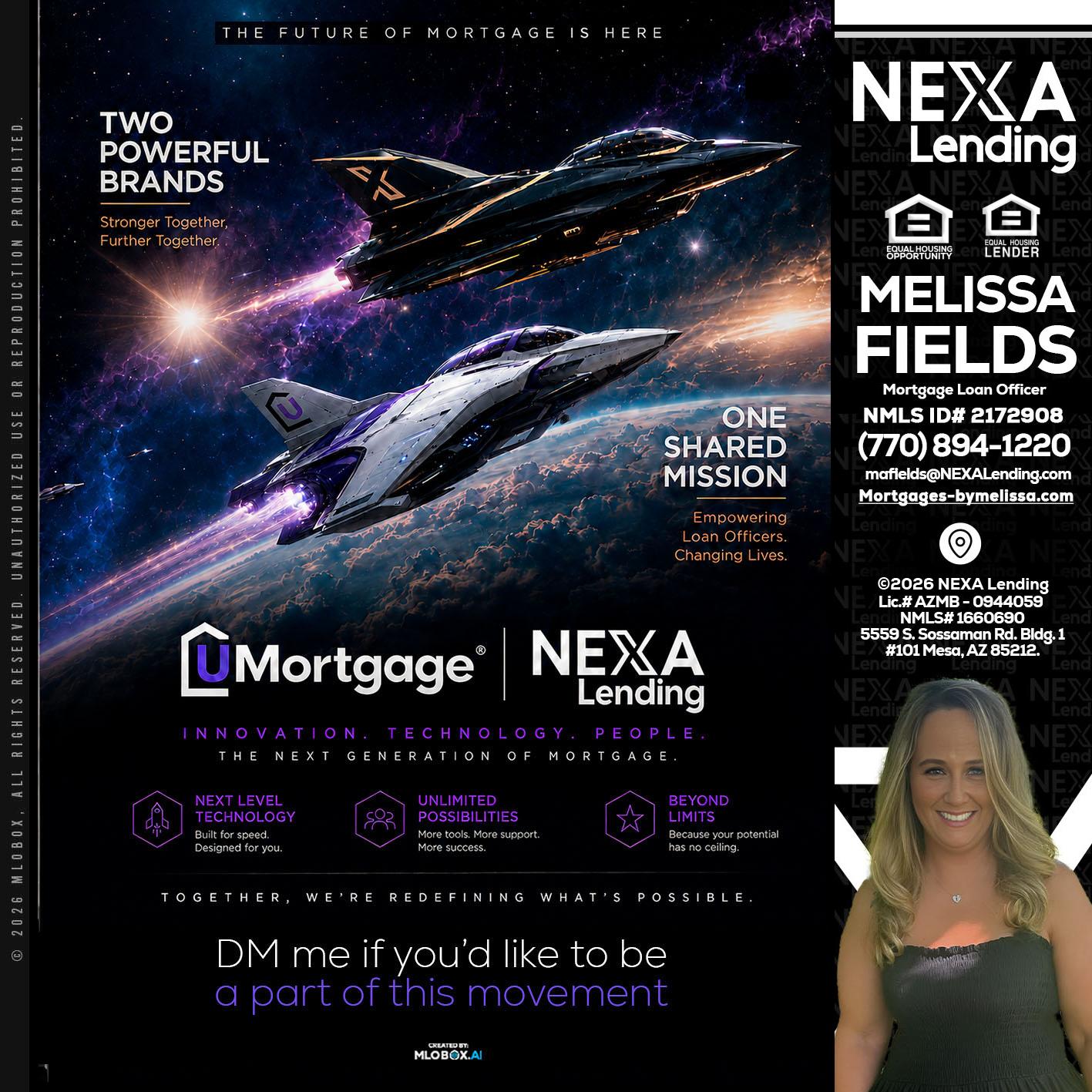 U Mortgage + NEXA lending - Melissa Fields -Mortgage Loan Officer