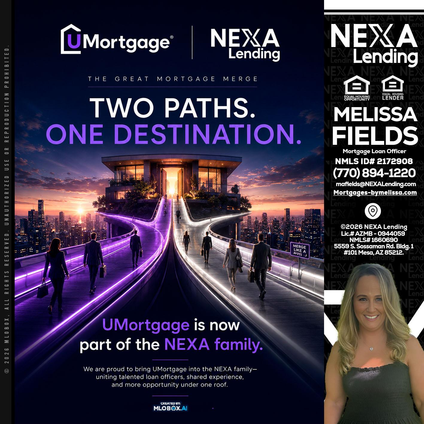 two path - Melissa Fields -Mortgage Loan Officer