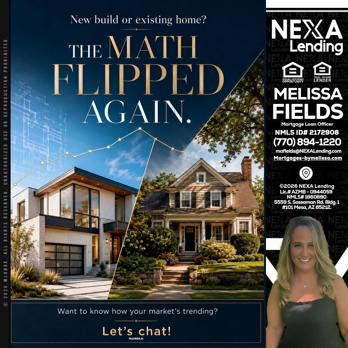 THE MATH FLIPED - Melissa Fields -Mortgage Loan Officer